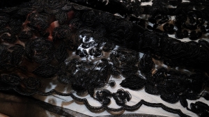 koronka   gipiura czarna -n.462 - krajka  guipure 