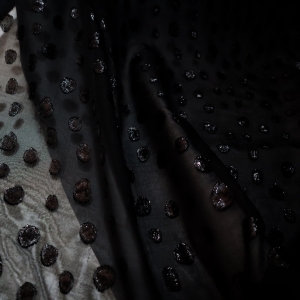 szyfon groszki- n.467-E -šifón puntíkovaný