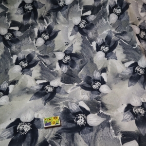dzianina ciemne kwiaty   n.5 SsElastický úplet, tmavé květy