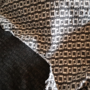 dzianina  karbowana -kupon 1,9m -úplet vroubkovaný 