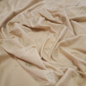 dzianina  z haftem n.473-E  - pletené zboží s výšivkou