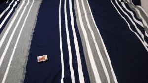 dzianina w pasy - kupony 2,2m -pruhovaný úplet