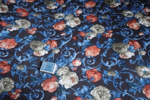dzianina kwiaty - kupon 2,25m x 1,62m - uplet- kupón 2,25m x 1,6m2m