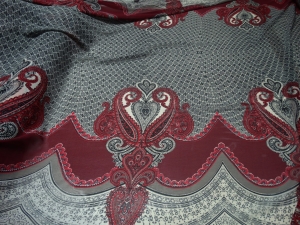 szyfon ze szlakiem  n.32-th  -šifón -průhledná látka