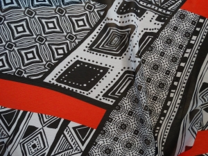 szyfon kolorowy n85-aa - okazja -šifón -průhledná látka