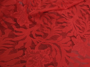 koronka a'la gipiura czerwona  n.166-ix- - okazja  krajka průhledná látka