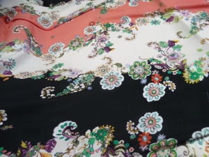 bawełna cienka kolorowa - n.351  - vícebarevná bavlna