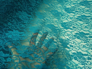 koronka cienka turkusowa- n.12-th7 -krajka tenká