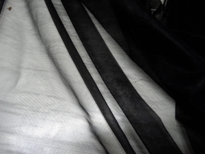 tiul - siateczka  czarna n.152-tn8 - tiul - síťovina