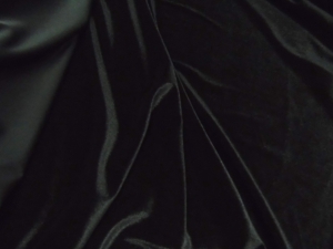 dzianina welurowa czarna- n144a -úplet - velur