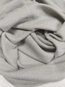 dzianina komin jasny popiel -úplet - tunel