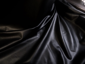 skaj  czarny  dzianinowy -n.266-  imitace kůže 