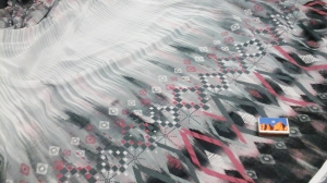 szyfon ze szlakiem  n.30-w  -šifón -průhledná látka