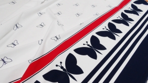 satyno bawełna bordura  n.77- Bavlněný satén