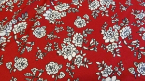 dzianina wiskoza kwiatki- n.501a - obniżka ceny