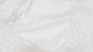 koronka  biała groszki  n44 - krajka bílá 