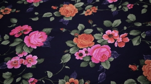 šifon Midnight Rose Chiffon