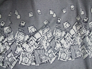 dzianina żakardowa raporty -1,2m - úplet vroubkovaný opakovani vzoru