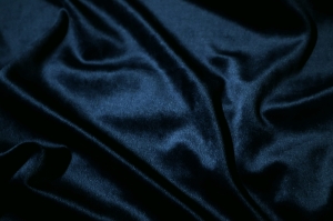 dzianina welurowa ciemny granat n.138b - sametová pleteninaá, tmavě modr