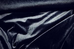 dzianina welurowa  granatowa- n385 -úplet - velur