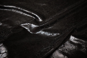 dzianina  czarna panterka n.16 - černý leopardí úplet