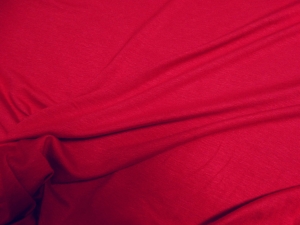 dzianina wiskoza czerwona  - kupon 1,8m x 1,15m - viskózový úplet 