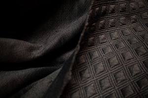 dzianina karbowana grafit- n.540  - úplet grafitová barva