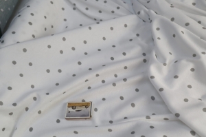 dzianina bawełna - groszek -n.463 -úplet bavlna - hrášek