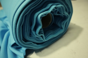 dzianina komin turkusowa- úplet tunel barva tyrkysová