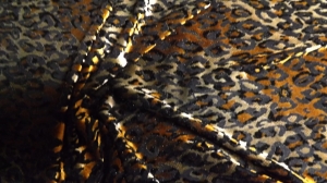 dzianina welurowa kupony 1,7m  -úplet - velur vícebarevný