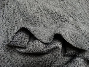 dzianina karbowana szara n.367-d3 - úplet vroubkovaný